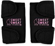 Sports Research Sweet Sweat Arm Trimmers for Men & Women | Increases Heat & Sweat Production to The Bicep Area | Includes Mesh Carrying Bag (Pink, Medium)