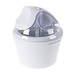 Classic Cuisine Ice Cream Maker- Also Sorbet, Frozen Yogurt Dessert, 1 Quart Capacity Machine with Included Easy to Make Recipes - White