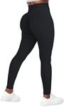 A AGROSTE Women's High Waist Yoga Pants Tummy Control Slimming Booty Leggings Workout Butt Lift Tights