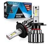 NOVSIGHT F03 LED Headlight Bulbs TX SMD LED Chips All-in-One Conversion Kit 6000K Cool White 90W/Set 15000LM (7500LMx2, HB3/9005)