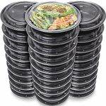 [30 Pack] Meal Prep Containers with Lids | Microwavable Dishwasher & Freezer Safe | Reusable Stackable Lunch Containers | 24oz | Bento Boxes | Food Storage Containers BPA Free