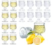 Soopiiso Cordial Glasses,1.7oz/50ml,Shot Glasses Set of 16,shot glasses with stem/tequila shot glasses/Sherry glasses