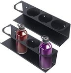 HZSSLKM 2 Pack Spray Can Holder Organizer For Garage And Workspace,Black Wall-Mounted Steel Aerosol Can Holder,Spray Paint Can Holder With Mounting Accessories Included(4 Cans)