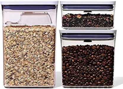 OXO Good Grips POP 2.0 3-Piece Rectangle Container Set with Scoop
