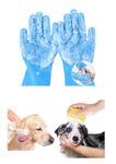 Silicon pet [dog+cat] bathing hand gloves + Pet Grooming Bath Brush Silicone Dog Shampoo Brush, Brush Hair Fur Grooming Cleaning Brush Soft Shampoo Dispenser Multicolour Pet Grooming Accessories. Pair of silicone gloves and silicone brush used for better grooming experience of pets
