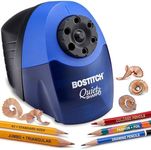 Bostitch Office QuietSharp 6 Electric Pencil Sharpener, Heavy Duty Classroom Sharpener, Size Selector with 6 Different Sizes, Perfect for Classroom and Homeschool Use, Blue