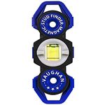 Vaughan Magnetic Stud Finder Leveler, Locate Screws, Nails, Metal Studs with Magnet, Level Tool, Drywall, Plaster, Blue - 050044