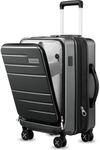 LUGGEX Carry On Luggage with Laptop