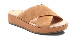 Vionic Women's Tropic Hayden Platform Sandal - Ladies Slide with Concealed Orthotic Arch Support