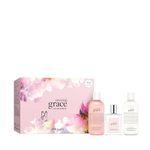 Philosophy 3 Piece Amazing Grace Eau de Toilette Collection Giftset including an Eau de Toilette 60ml, Shower Gel, Shampoo, Bubble Bath 230ml, and Firming Body Emulsion 230ml