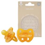 Natural Rubber Dummy Pacifier Round Newborn 0+ Months Two-Pack - Natural