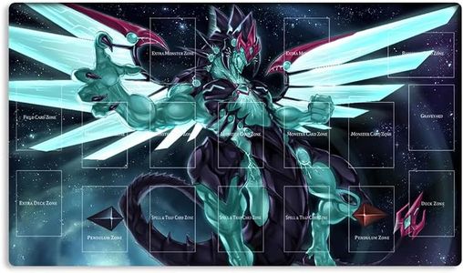 Mlikemat New Playmat Galaxy Eyes Photon Dragon TCG OCG CCG Trading Card Game Mat Mouse Pad with Zones + Bag (Z0039-172-A)