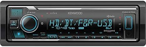 Kenwood Excelon KMM-X704 Digital Media Receiver with Bluetooth & HD Radio | Amazon Alexa Ready