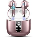 Wireless Earbuds, Bluetooth 5.3 Headphones NEW Wireless Headphones with 4 ENC Mic, 56H Bluetooth Earphones in Ear Noise Cancelling Deep Bass, Mini Ear Buds Bluetooth Earbuds IP7 Waterproof LED Display