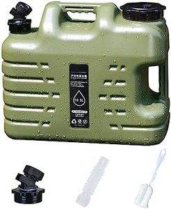 18.5L/4.9 Gal Camping Water Container with Spigot Water Jug for Camping Large Capacity No-Leak Design, BPA Free Military Green Portable Water Tank Camping Hiking Emergency Preparedness Waterport