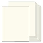 24 Sheets Cream Cardstock 8.5 x 11 