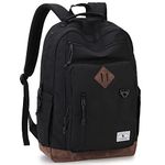 School Backpack, Vintage Work Travel Backpack for Men Water Resistant College Lightweight Book Backpack Women Teens VONXURY