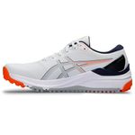 ASICS Men's Gel-Kayano ACE 2 Golf Shoe, White/Shocking Orange, 9.5
