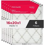 Frigidaire PureAir® 16x20x1 MERV 11 Prem Allergen Electrostatic Pleated Air Conditioner HVAC AC Furnace Filters - 6 Pack (exact dimensions 15.81 X 19.81 X 0.81)