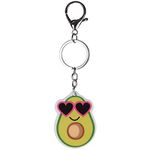 Stands Out, Supplying Outstanding Gifts Avocado with Heart Sunglasses Novelty Keyring Bag Tag Charm