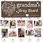 Gaoikerr Grandma's Brag Board Gifts for Grandmother from Granddaughter, Mother Day Gift Grandma Picture Frame Nana Grandkid Gifts for Grandparents Christmas Birthday - Black