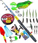 Abirs Stylish and Fashionable Fishing Rod Combo 180cm SEN TIP Blue Fishing Rod Perfect for Anglers and Beginners