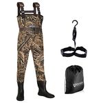 OXYVAN Kids Waders with Boots for Duck Hunting Fishing, Neoprene Waterproof Insulated MAX5 Camo Gifts for Toddler Children Teens Boys Girls 2T 3T 4/5 6/7 8/9 10/11 12/13