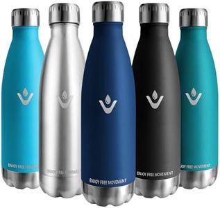Vikaster Botella de agua, 500ml Botella agua acero inoxidable, Mantener 12H Caliente/24 Frío, Termo Sin BPA, Botella termica Niños, Adultos, Deporte, Oficina, Exteriores