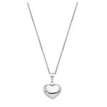 Parnika Trendy Tiny Silver Heart Necklace in Pure 92.5 Sterling Silver for Women/Girls (18)