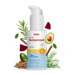 BabyOrgano Ayurvedic Sunscreen for Kids 2+ Years | SPF 50 PA+++ | Broad Spectrum UVA/UVB Protection | Water Resistant (80 Mins) | With Manjistha, Rosemary & Avocado Oil | Non-Greasy & Fragrance-Free | For All Skin Types | 50g