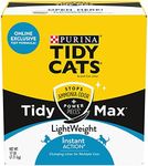 Purina Tidy Cats LightWeight, Clumping, Multi Cat Litter, Tidy Max Instant Action Formula - 17 lb. Box