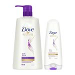 Dove Daily Shine Shampoo, 650 ml with Daily Shine Conditioner 180 ml