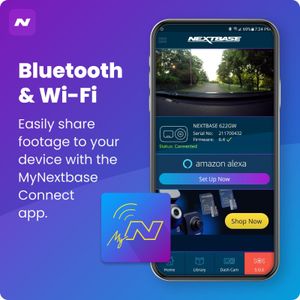 Nextbase 422GW Dash Cam Front & Rear – 2K 1440p, WiFi, GPS, Night Vision
