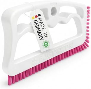FUGINATOR® | Fugenbürste für Bad, WC & Küche – Handliche Bürste zur Fugenreinigung von Wand- & Bodenfliesen – Effektive Spaltreinigungsbürste für Enge Zwischenräume – Made in Germany – Weiß/Pink