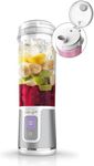 Ninja Blast Portable Cordless Blender (BC151WH) 530ml | USB-C Rechargeable | Crushes Ice & Frozen Fruit | BPA Free, Leak-Proof Travel Lid Stainless Steel Glossy White