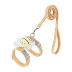 WODJR 1Pcs Cat Harness and Leash for Walking Escape Proof Soft Adjustable Kitten Harnesses for Small Medium Cat Cute Bee Lightweight Petsafe Harness Easy Control Walking Travel Outdoor Petsafe Harness