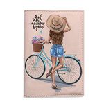 And so the Adventure Begins Passport Holder for Women Eco Leather fashion cover for documents Birthday gift idea