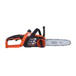 BLACK+DECKER GKC1825L20-QW 18V 25cm/10'' Cordless Chainsaw, 3.5 m/s Chain Speed, 2Ah Lithium Ion Battery BL2018-B, Ideal For Pruning Branches, Light-Duty Woodcutting, Preparing Firewood