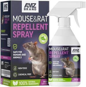 AMZ BRAND Premium Mouse Repellent Spray - Anti-Rat Peppermint Oil Spray for Indoor Use - 250ml - Natural Mint Extract with Pleasant Scent - Non Toxic - Free Fly Trap, Pack of 1
