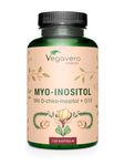 Vegavero Myo-Inositol D-Chiro-Inositol Complex | with Resveratrol, Coenzyme Q10, Zinc, Vitamin B6 & Folic Acid (Quatrefolic®) | PCOS Supplement | NO Additives | 120 Capsules | Vegan