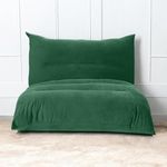 CosyLabs Flooton | Floor Sofa | Futon Bed | Floor Chair | Low Floor Seating (Forest Green)