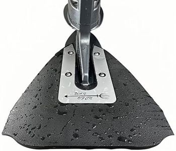 SUPREMEMARINE FO2002 Marine Whale Tail Hydrofoil Stabilizer for Boat Outboards 8 to 40 HP and Stern Drives with Premium Black Plastic