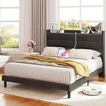 LIKIMIO Queen Size Bed Frame, Stora