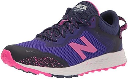 New Balance Kids Fresh Foam Arishi Trail Hiking/Trekking Sport Sneakers Shoes Deep Violet/Pink Glo/Night Tide 11 M