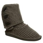 BEARPAW Women's Knit Tall Boot,Gray,10 M US