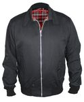 Harrington Jacket by SKYTEXUK Classic/Retro/Mod/Scooter, 8 colours, sizes S - 5XL (XL, Black)