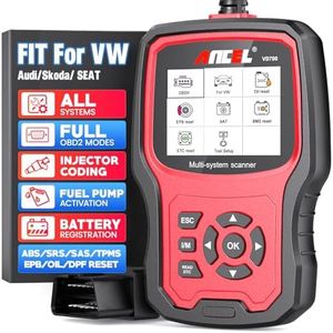 ANCEL VD700Pro Enhanced Full System OBD2 Code Reader fit for VAG Vehicles - Car Diagnosis OBDii Scanner Oil TPMS EPB TPS Reset Injector Throttle Position Adaption SAS DPF Battery Registration Scantool