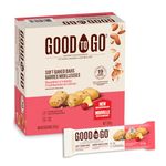 GOOD TO GO Raspberry Lemon Soft Baked Bars, 40g x 9 Bars – Very High in Fibre, Almond Flour, Non-GMO Snacks To Go