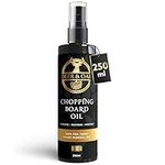 Deer & Oak Premium Chopping Board Oil - 250ml Mineral Oil Chopping Boards - Food Safe Wood Oil - Slate Oil - Butchers Block Oil - 100% Food Grade Mineral Oil - Cutting Board Oil