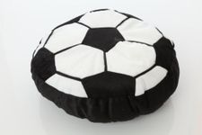 Catherine Lansfield Kids It's A Goal 40x40cm Shaped Cushion Black/White